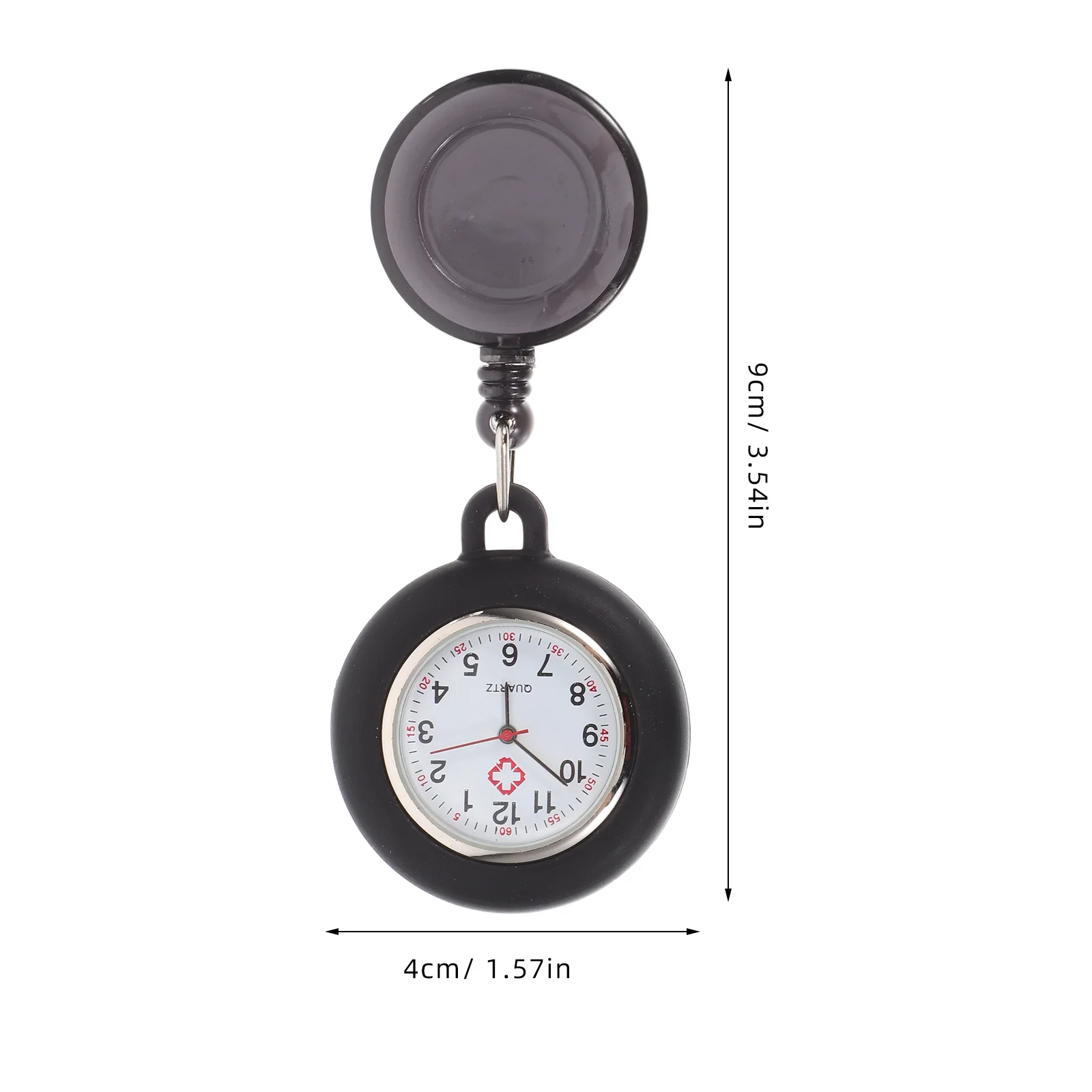 ممرضة الوجه المبتسم نمط خفيفة الوزن ودقيقة حفظ الوقت للطلاب كليب على ساعة الجيب شارة بكرة الجيب ساعة معلقة