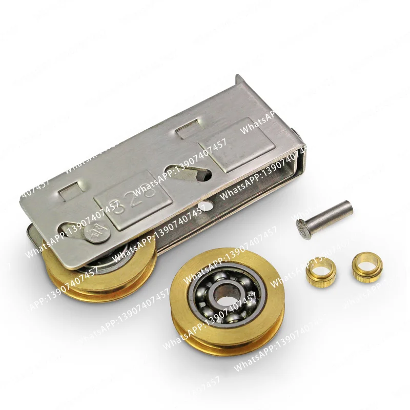 Copper sliding patio door 828 roller adjustable 31-36mm door and window pulley sliding door roller window hardware accessories