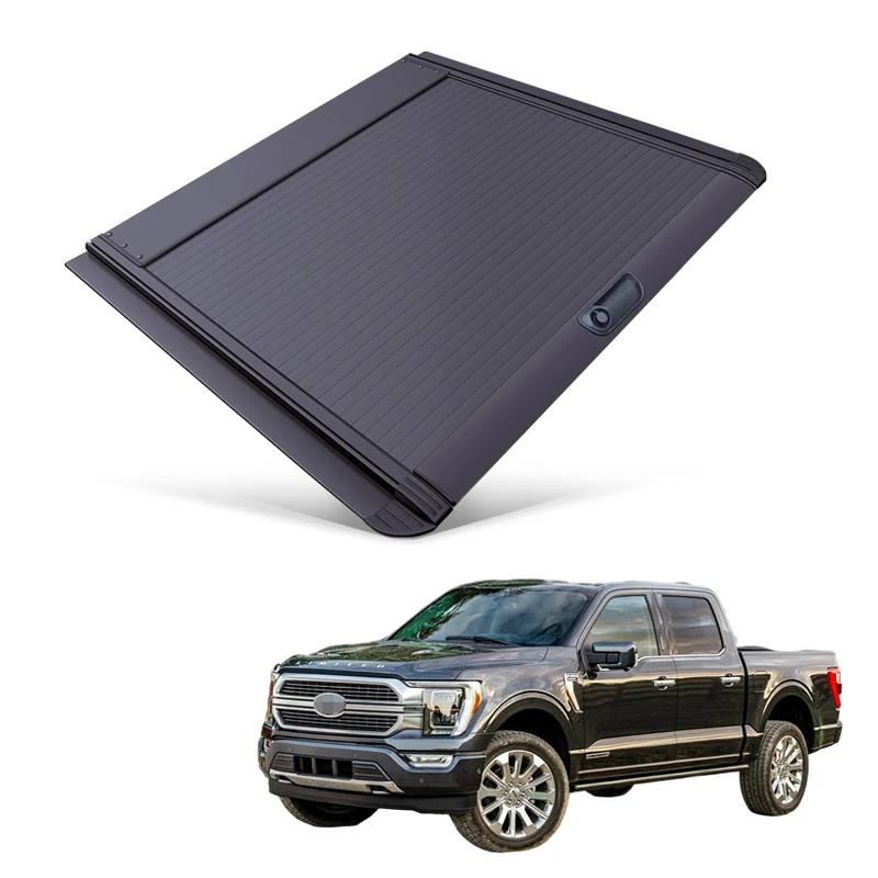 Car Parts Roller Lid Up Pick Up Truck Aluminium Alloy Tonneau Cover For Ford F-150 2015-now