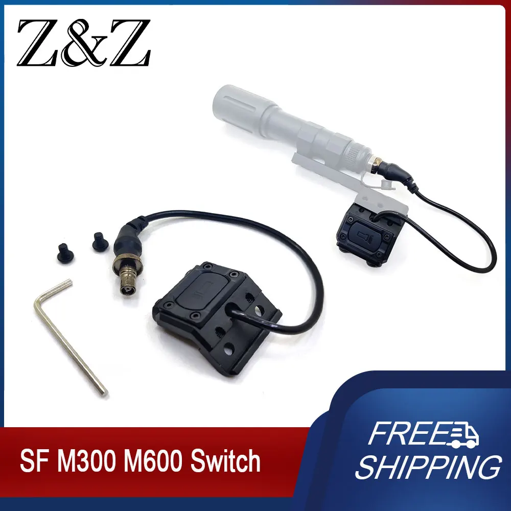 

Tactical M300 M600 Pressure Remote Switch Button and Plug for DBAL A2 PEQ NGAL Laser Keymod 20mm Rail