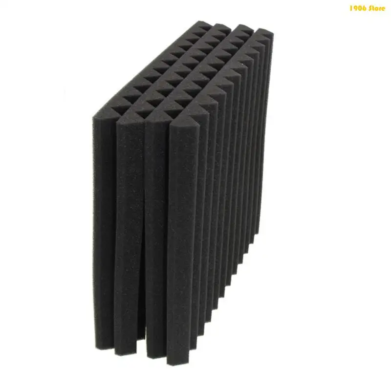 U1JB Acoustics Foams Panel Studio Soundproofing Wedges Foams Tiles Sounds Absorbing Foams Padding Acoustics Treatments Foams - view 2