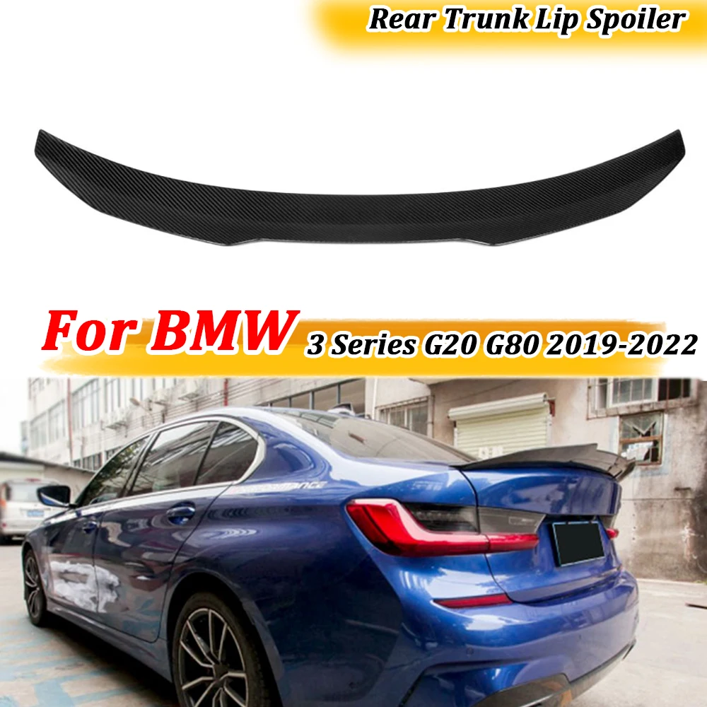 

Carbon Fiber Rear Trunk Lip Spoiler Boot Wings For BMW 3 Series G20 G80 M3 320i 325i 330i M340i 2019-2022 Car Accessories