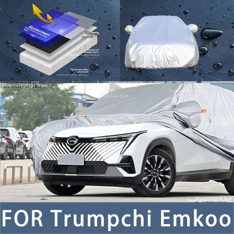 

For Trumpchi Emkoo Outdoor Protection Full Car Covers Snow Cover Sunshade Waterproof Dustproof Exterior Car accessories