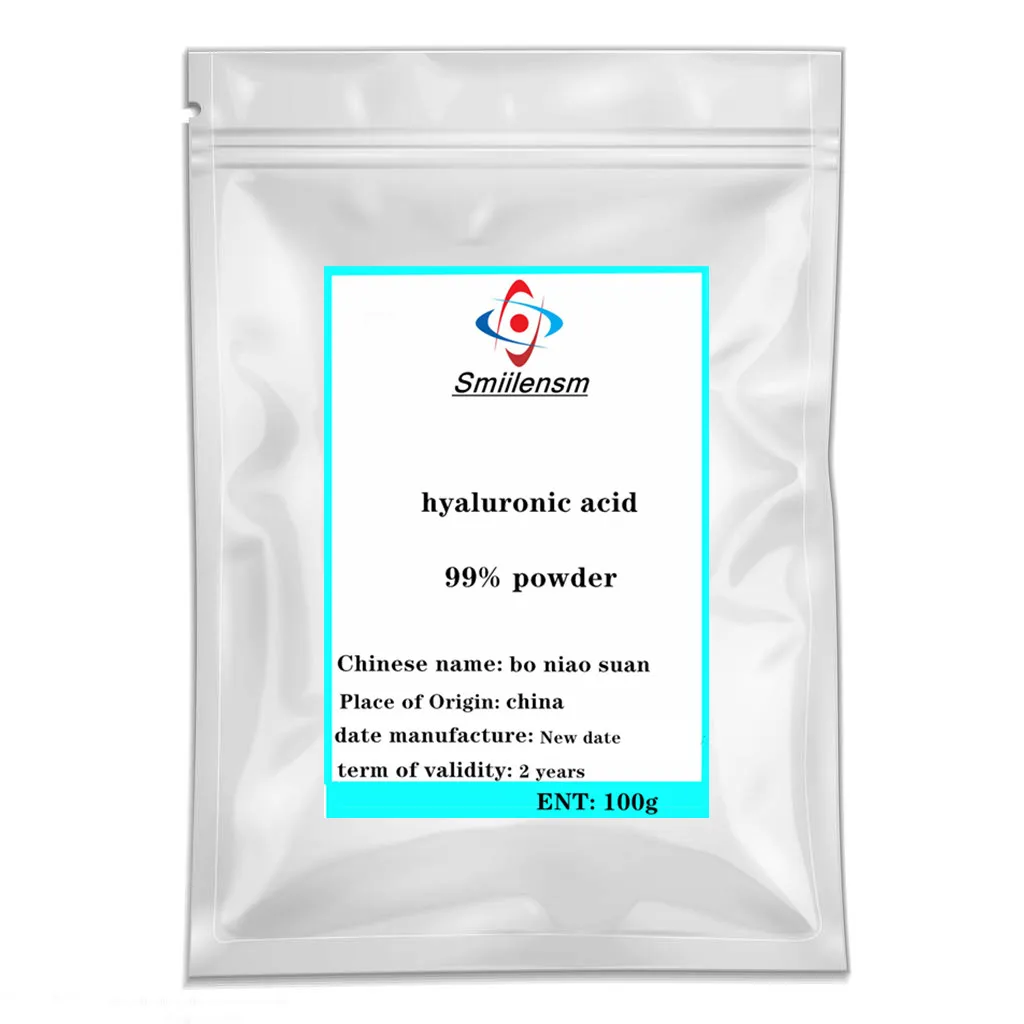 High content 99% Cosmetic raw materials Hyaluronic acid powder anti-wrinkle and Anti-aging,Moisturizing,free shippin