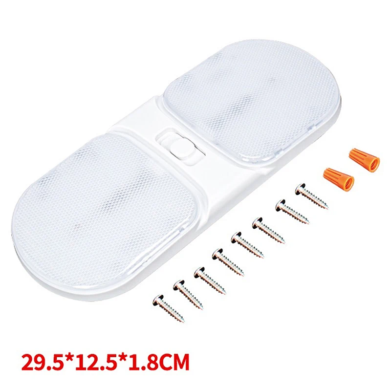 DC12V-24V 126 LED RV Light With On/Off Switch Dimmable Interior Ligthing Ceiling Dome Light For Box Trucks outdoor Campers