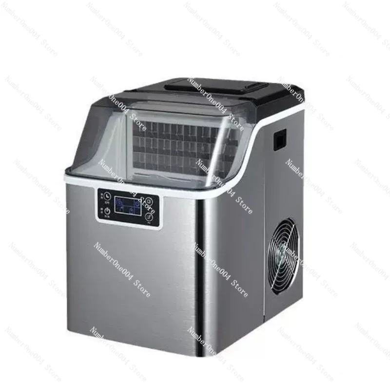 Commercial Ice Maker 30KG, Fast Portable Automatic Countertop with Water Tank for Home Bar Cafe Restaurant