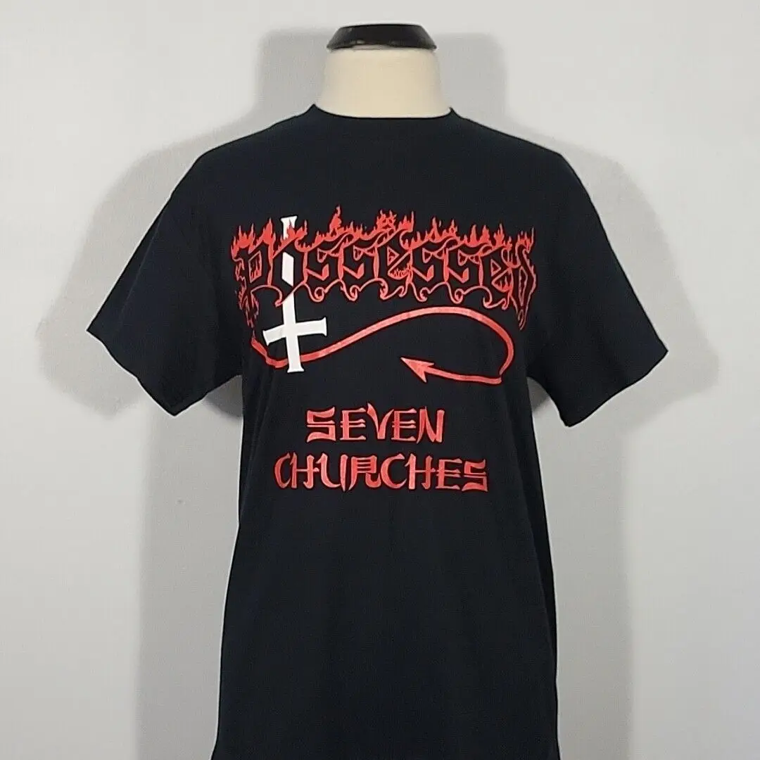 Possessed Seven Churches Xl T Shirt Black Mens Band Logo