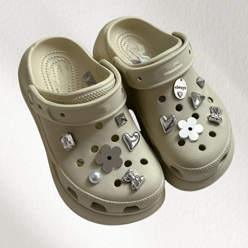 12PCS Advanced DIY Shoes Charms JIBBITZ Fun Slippers Decoration, Party and Festival Fashion Shoe Accessories Xmas Gifts