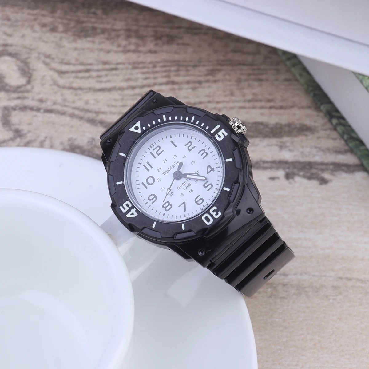 Relógio de quartzo de silicone para relógio de pulso esportivo menino crianças homens mulheres