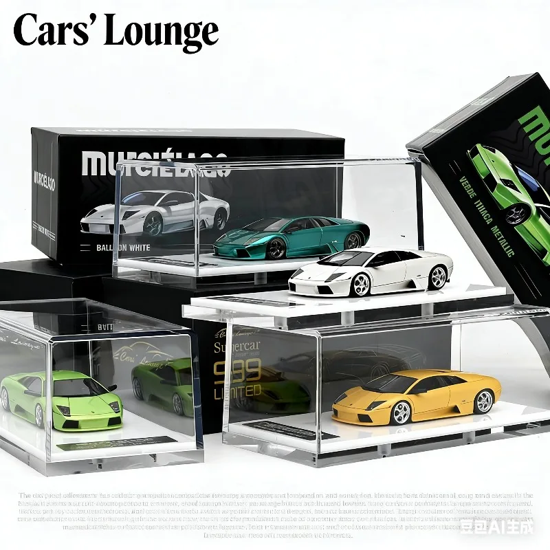 

CL 1:64 Lamborghini Murcielago realistic static resin car model, boys' festival gift toy, adult collection piece.