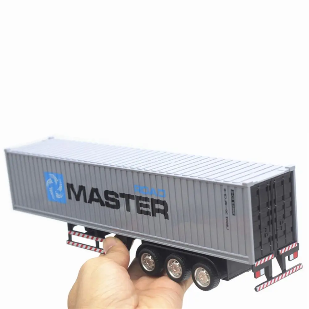 Alloy Diecast Alloy Truck Wind-Up Transport Pull Back Truck Engineering Vehicle Removable Miniature Transporters Model