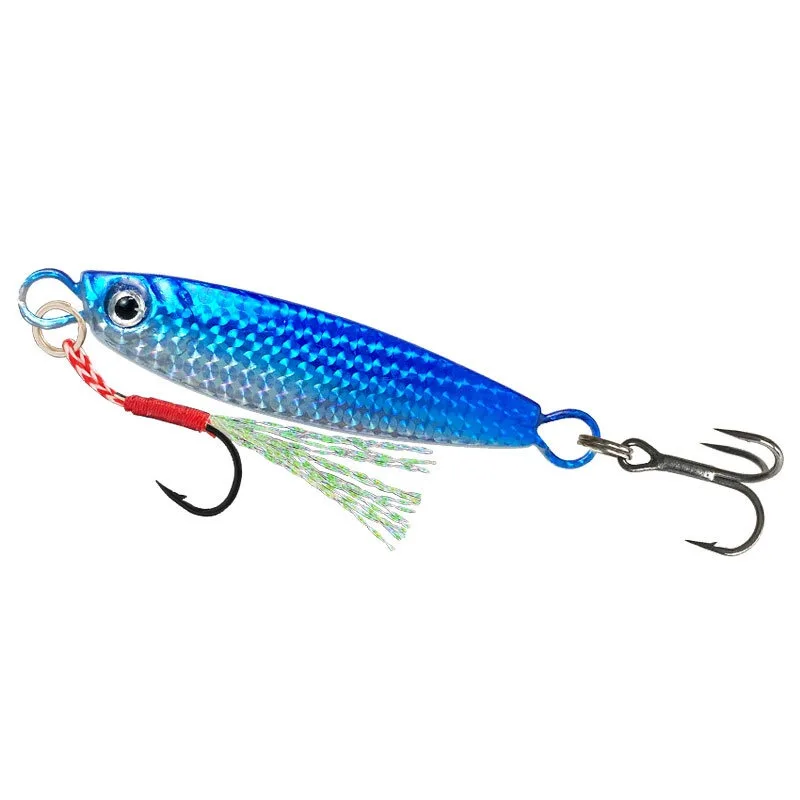5 Stück mit Box 10g/15g Metall-Jig-Angelköder-Set - Biomimetische Hartköder Künstliche Barsch-Köder Forellen-Jigging-Köder für Salzwasser – Detail 8