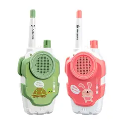 Walkie-talkie para niños de 3 a 12 años, juguete bidireccional, fácil de usar, de largo alcance, 2 piezas