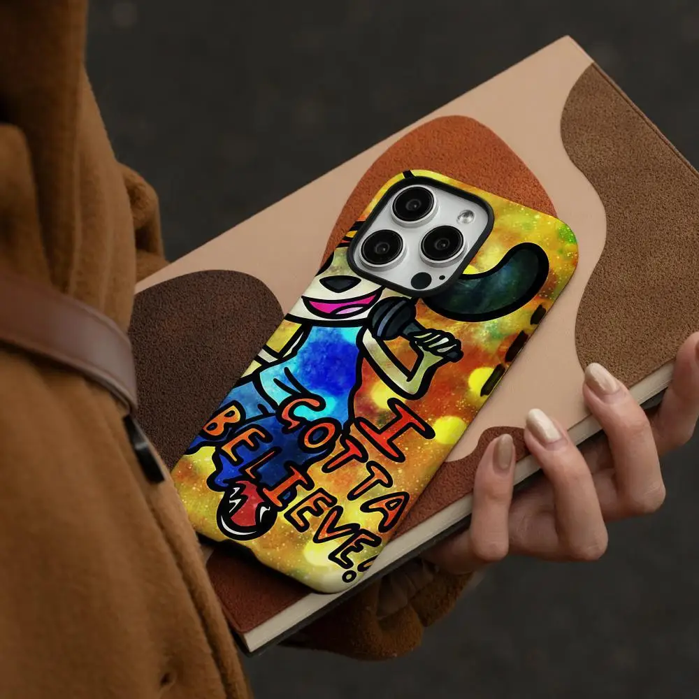 حافظة هاتف P-Parappa The Rapper لهاتف سامسونج جالاكسي S25 24 23 22 Ultra Plus A56 36 26 لامعة HD طبقة مزدوجة غلاف صلب