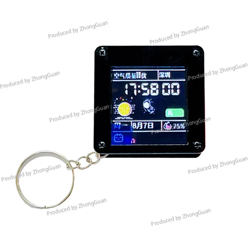 

ESP32 C3 Display 1.44 Inch LCD Desktop Small Ornament Portable Pendant LVGL Astronaut ST7735