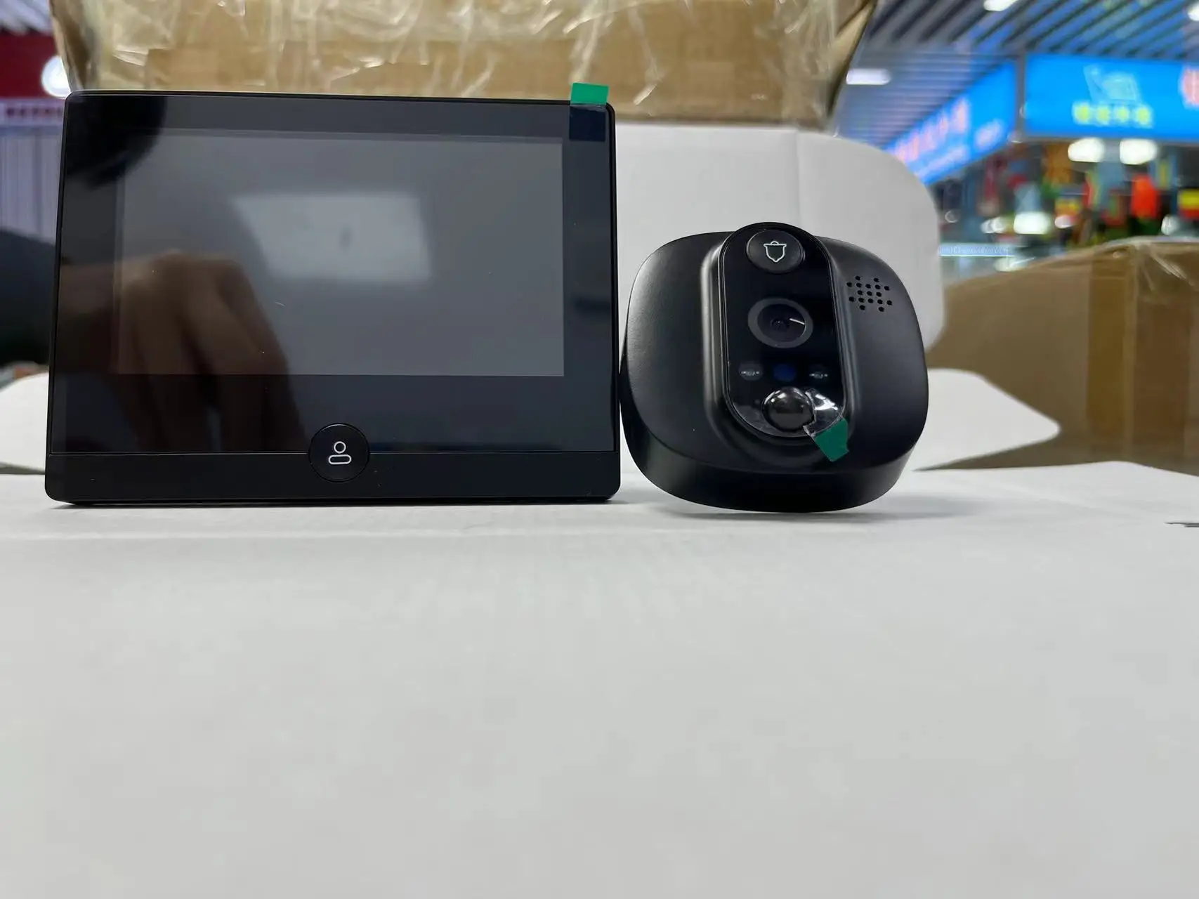 4,3 Zoll IPS Bildschirm 2MP 1080P Tuya APP WIFI IP Türklingel Intercom Video Tür Telefon Visuelle Türspion Kamera