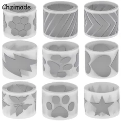 Chzimade 1Mx3cm Honeycomb Heart Star Reflective Tape Sticker for Clothing Iron Bags T-shirt Heat Trasfered Sticker Garment Decor