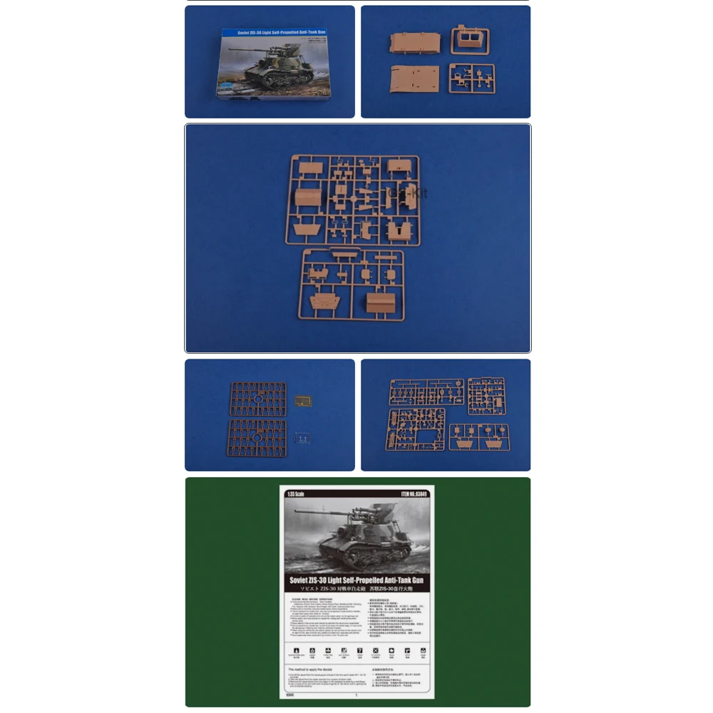 

Hobbyboss 83849 1/35 Scale Soviet Zis30 Zis-30 Light Self-Propelled Anti-Tank Gun Hobby Craft Toy Plastic Model Building Kit