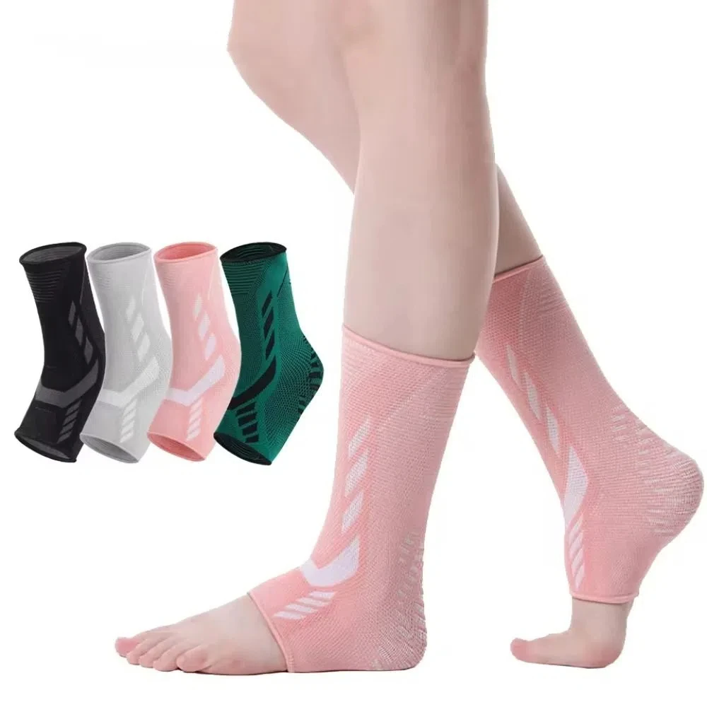 

1 Pair Nylon Knitting Sports Ankle Support Elastic Soft Sports Gel Heel Pads Heel Cushion Compression Heel Protective Sock