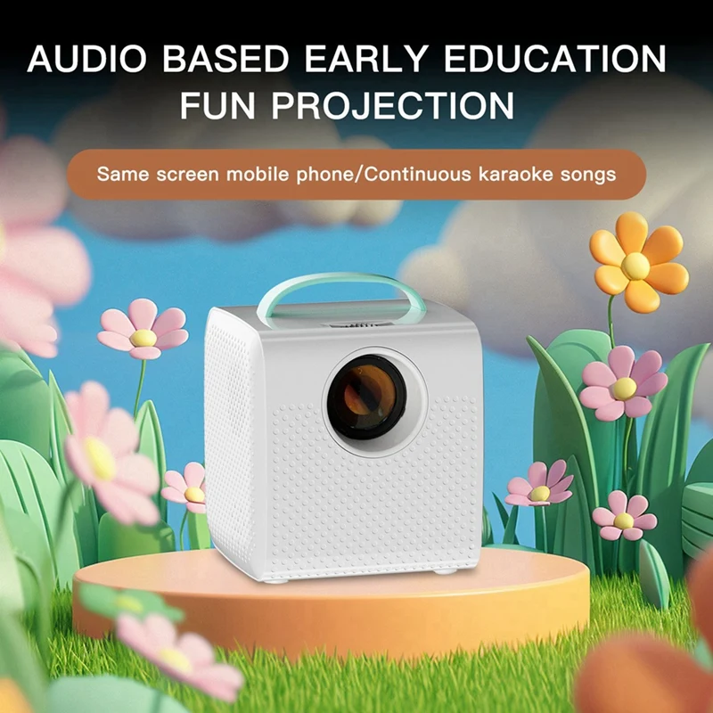 Q2 Mini Projector For Kids 800*480 Resolution, Portable Home Theater Beamer Ideal Christmas And Birthday Gift