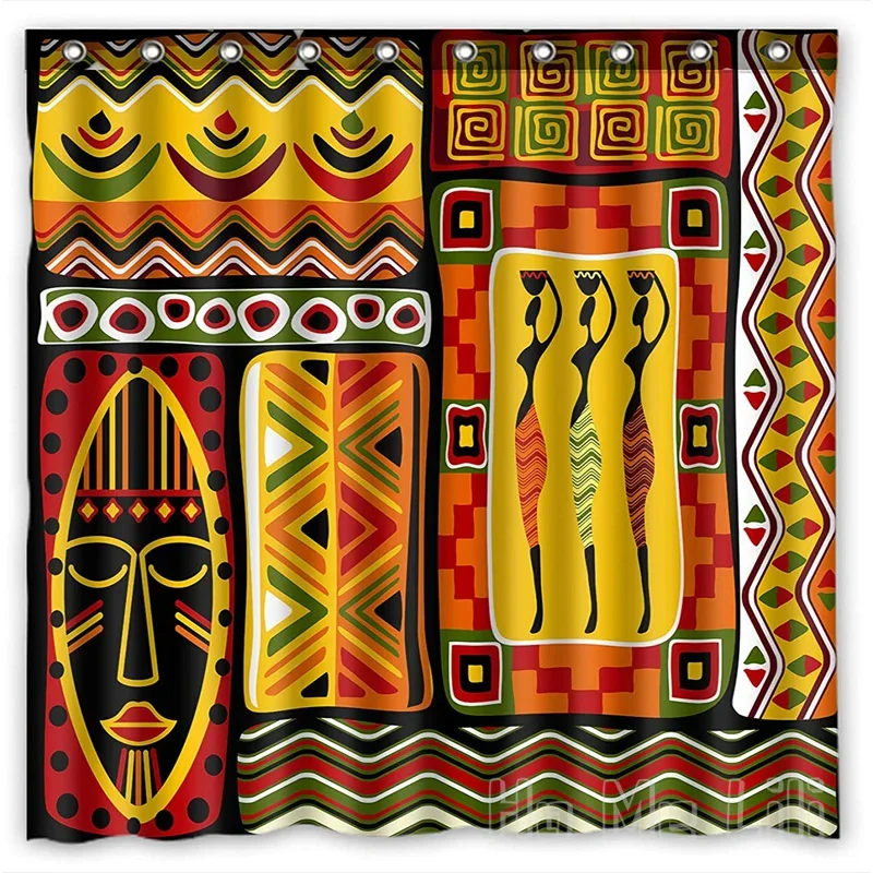 Custom Waterproof Bathroom Decor African Woman Shower Curtain By Ho Me Lili Polyester Fabric For Kids Teens Adult