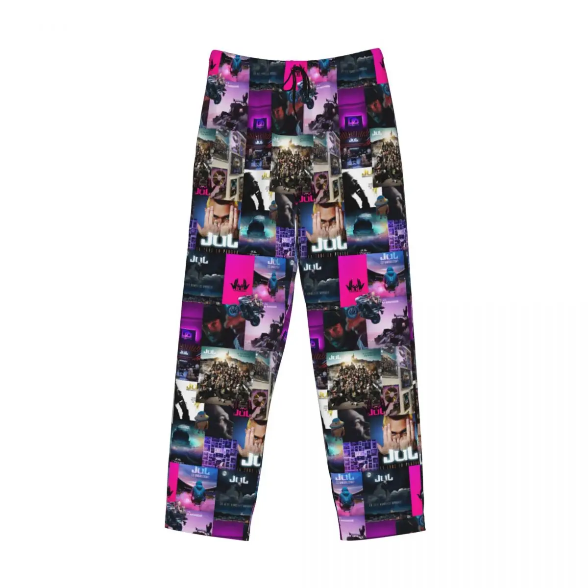 Custom Print Classical JUL Rapper Music Pajama Pants Men's Sleep Sleepwear Bottoms with Pockets