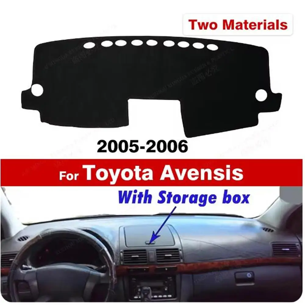 For Toyota Avensis 2005 2006 Dash Mat Sun Shade Anti-UV Carpets Car Accessories Car Dashboard Cover