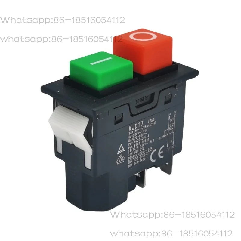 KJD17 IP55 Водонепроницаемый кнопочный электромагнитный переключатель 4-контактный AC250V 16A MagnetIc стартер электроинструмент предохранительные выключатели для Machin