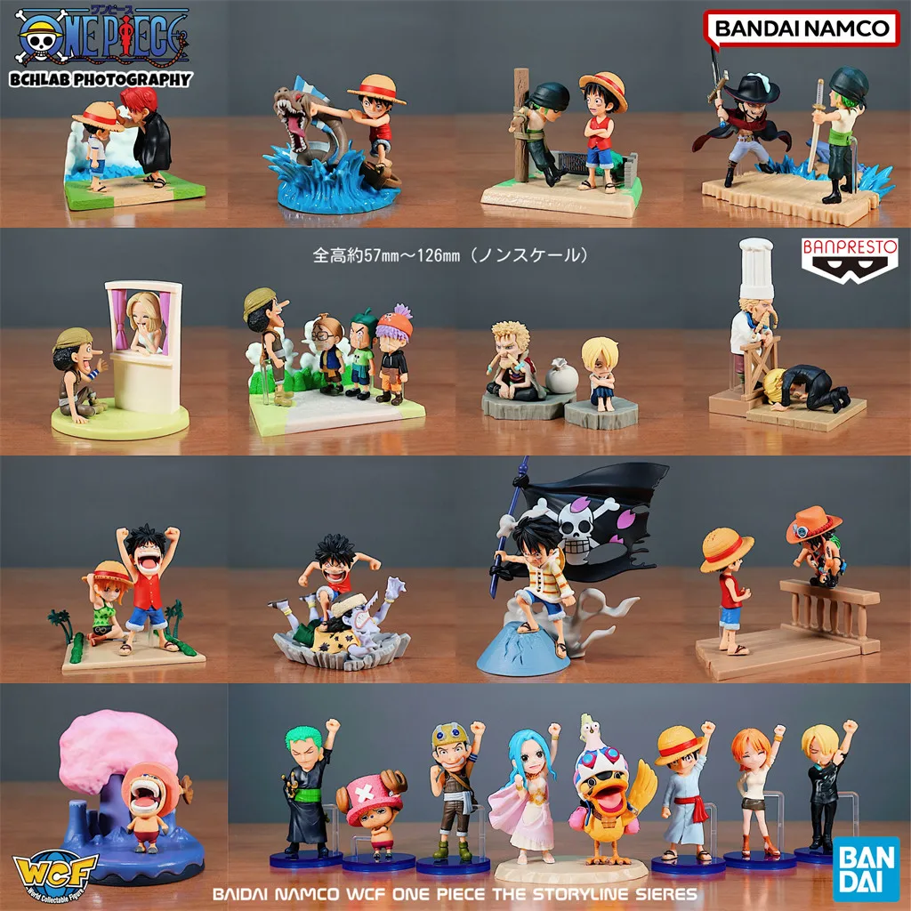 

Коллекционные фигурки Bandai WCF One Piece: Чиби Луффи, Зоро, Нами, Шанкс — серия «Полная сюжетная линия». Украшения для автомобиля, настольные фигурки, подарок.