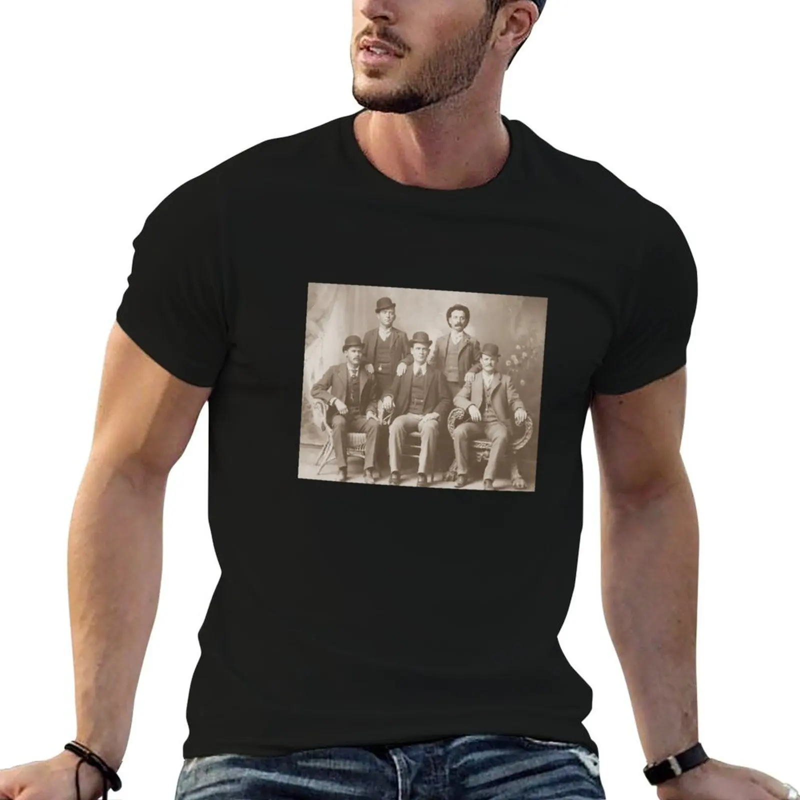 Butch Cassidy - Sundance Kid - Wild Bunch T-Shirt Basic Crew Neck Short Sleeve Top