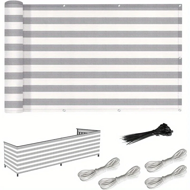 Privacy Fence, Plant Shade Netting, Shade Cloth, High-Density Polyethylene Uv-Resistant Net with Breathable Mesh and Grommets, Ideal for Garden Use