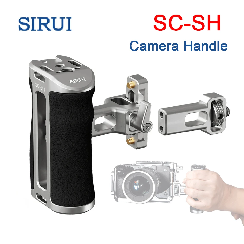 SIRUI SC-SH Universal Camera Handle Boths Side Rotating NATO and ARRI Installation Options Handle for Sony Fuji Canon SLR Camera