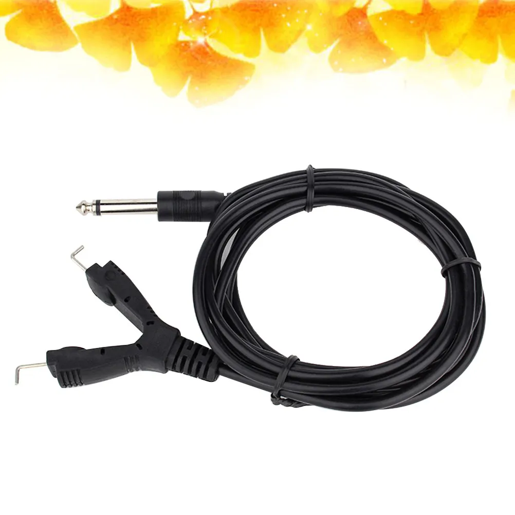 Tattoo Artist Essential Clip Cord Silicone Hook Line Copper Core Wire for Power Supply Connection Reinforced Glass Glue Pedal