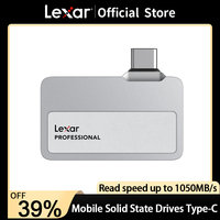 Lexar Professional Go Mobile Portable SSD Type-C USB3.2 External Storage 1TB/2TB High-Speed Transfer 1050MB/s for Mobile Devices