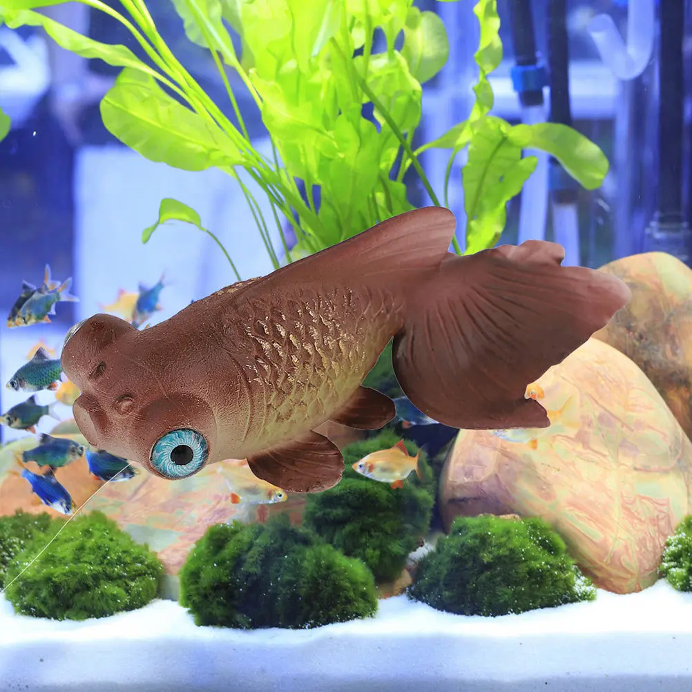 

2Pcs Environmentally Friendly Simulation Fish Tank Decoration Durable Silicone Material Fish Aquarium Decoration