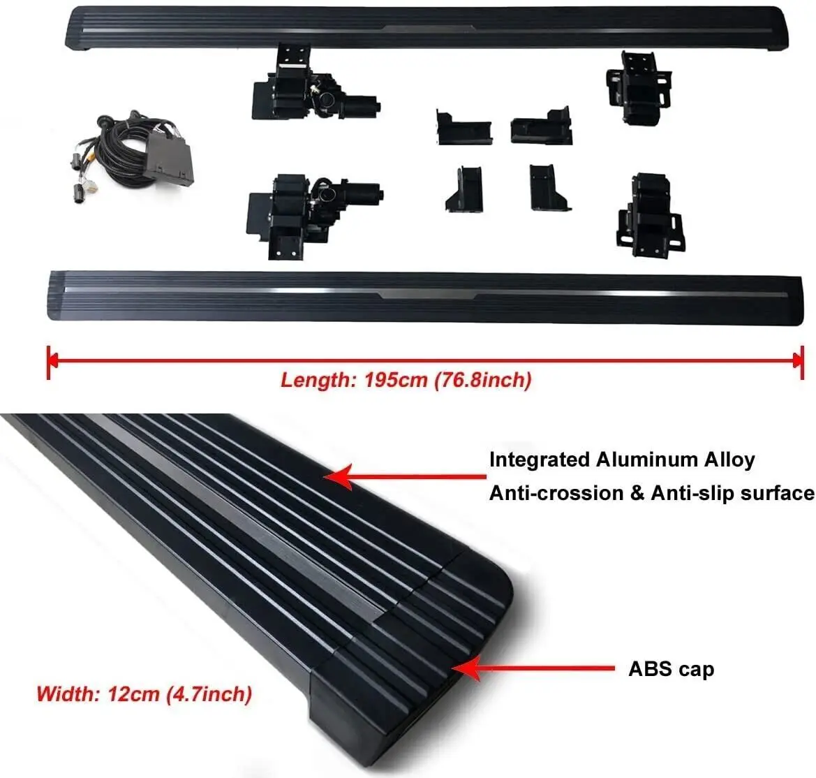 Electric Retractable Side Steps Power Running Board For Defender 90 2D 2020-2023