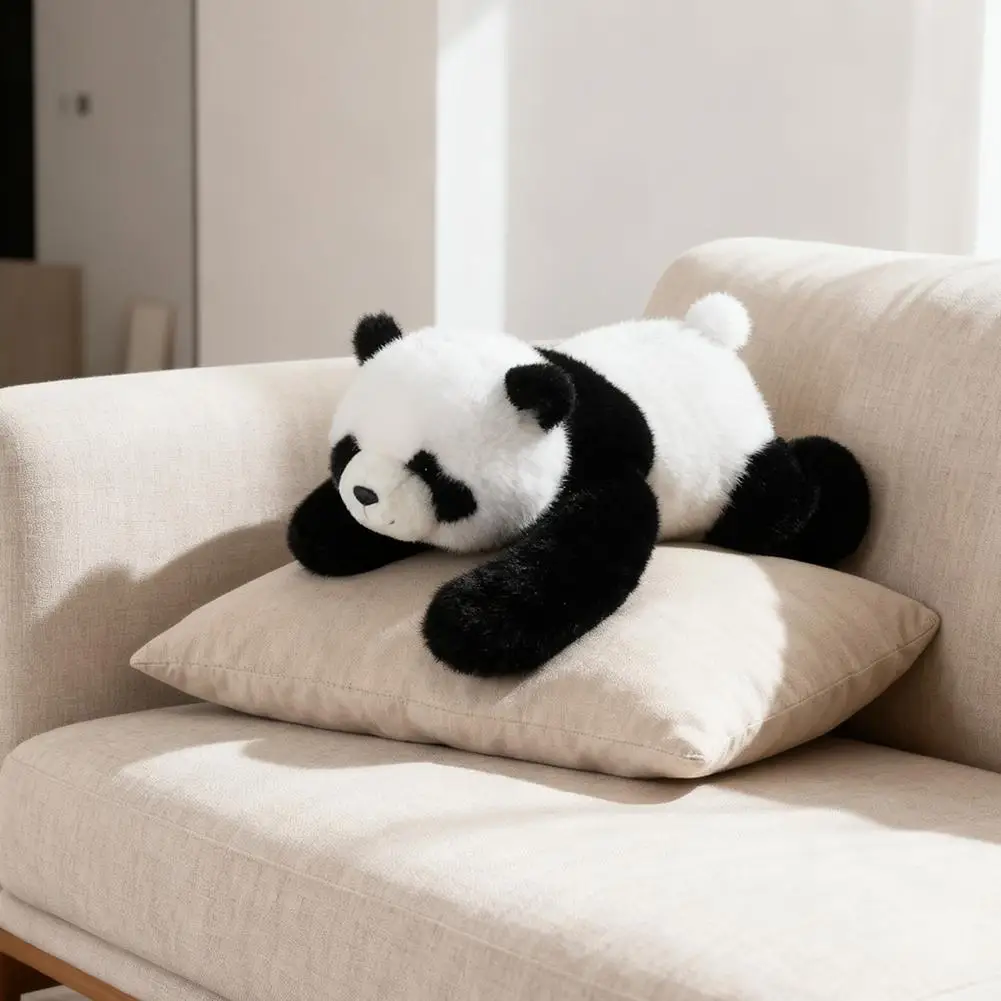 لطيف لينة عناق الدب هدية دمية المرجحة الباندا محشوة الحيوان تهدئة وسادة نوم متعددة الوظائف الحيوان الباندا أفخم لعبة من القطن #4