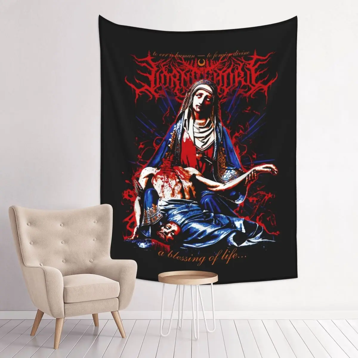 

Lorna Shore Tapestry Wall Hanging Hippie Fabric Wall Tapestry INS Blanket Wall Decor Yoga Mat