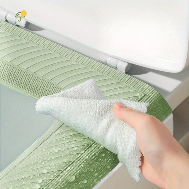 2 Stück wasserdichter Toilettensitz aus hohem Schaumstoff, waschfrei, waschbarer Toilettensitzbezug, Toilettensitz im Winter, schöner Wind – Detail 1
