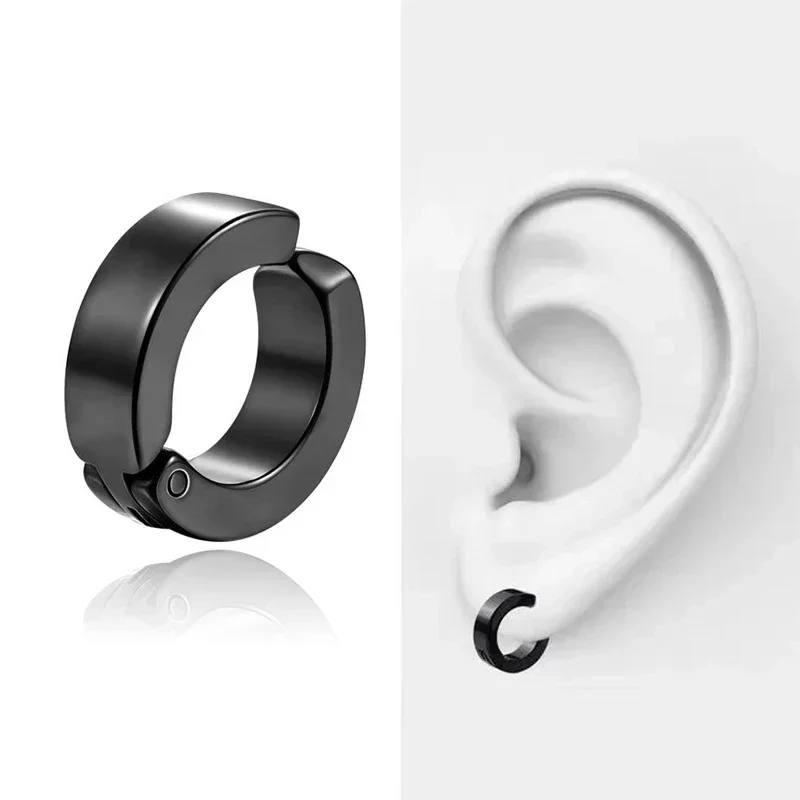 2-14Pcs Anime Chainsaw Man Earrings Yoshida Hirofumi Stainless Steel Ear Bone Clip For Women Men Cosplay Jewelry Accessories