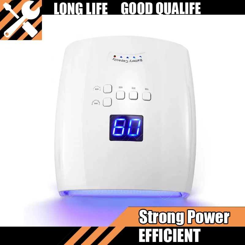 

Hot UV LED Nail Lamp Tool 66W Lamp for Manicure with LCD Screen 4 Timer Settings Nail Art Manicure Rechargeable Tools for Home