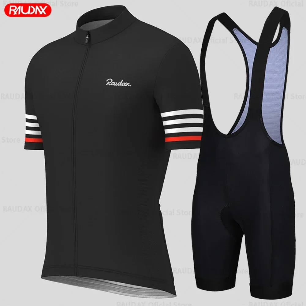 2025 Raudax Cycling Jersey Set Men Summer Breathable Cycling Clothing Bicycle Clothing MTB Uniform Ropa Ciclismo Bike Clothes