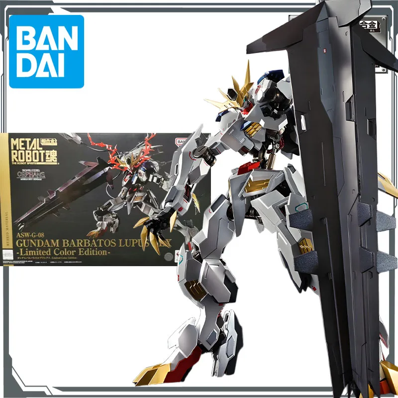 

Bandai Original Mobile Gundam METAL ROBOT ASW-G-08 GUNDAM BARBATOS LUPUS REX-Limited Color Edition- Anime Figures Toys Boys