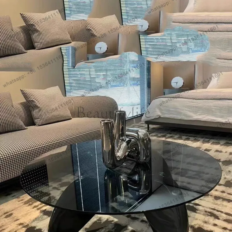 Factory Direct Sales Simple Center Side Table Aesthetic Italian Living Room Decoration Nordic Coffee Table Designer Clear Meuble