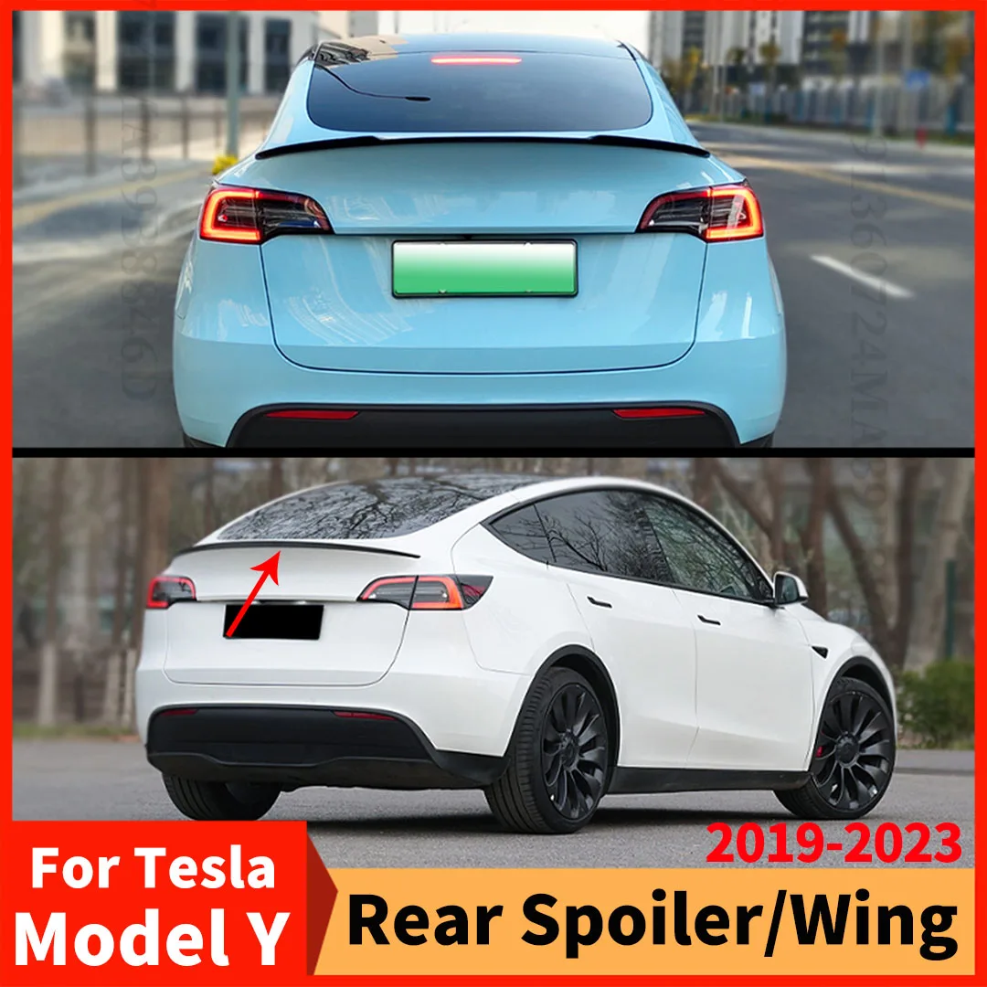 

Rear Air Dam Deflector Spoiler Wing Trunk Lip Body Kit For Tesla Model Y 2019-2023 Modification Parts Airfoil Tuning Accessories