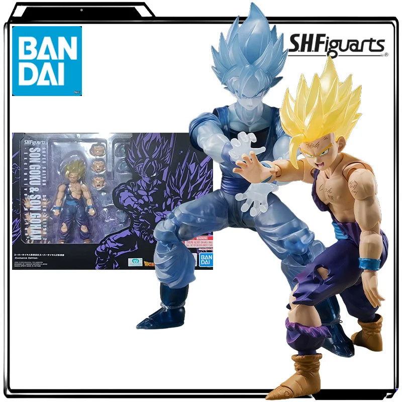 

Оригинальная аниме-фигурка Bandai S.H.Figuarts Dragon Ball Z Super Saiyan Goku + Super Saiyan 2 Gohan — выставка, ограниченная серия —