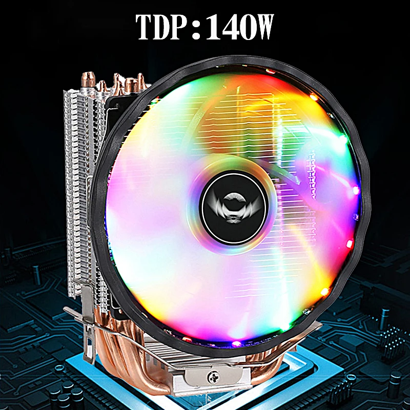 

Кулер ЦП QIUzAim, 120 мм, 6 тепловых труб, подходит для установки LGA775 115x1200 1700 i5 i7 AMD 2011x79x99 E5