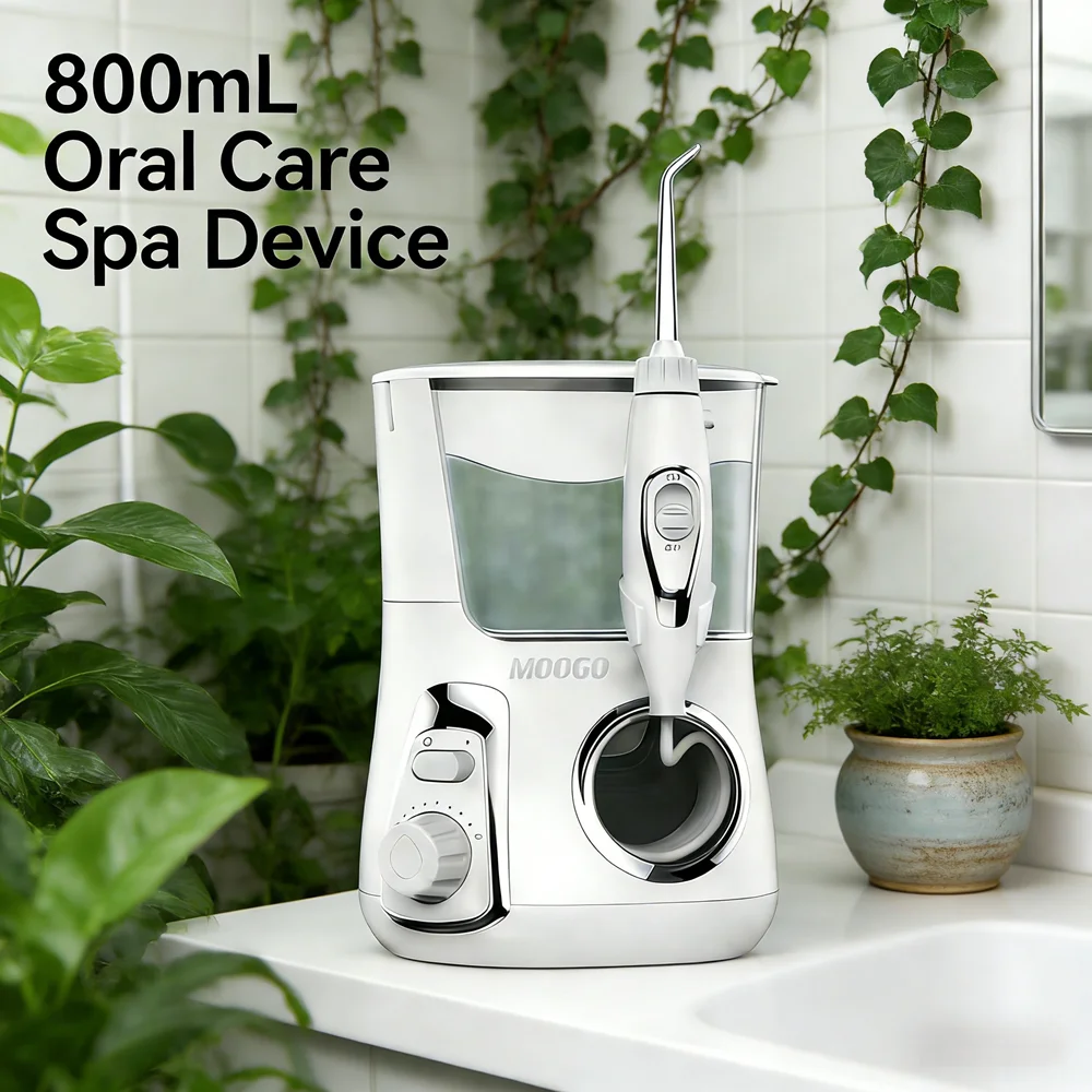 

Настольный ирригатор для полости рта, 10 режимов, 5 насадок, домашний спа-уход, профессиональный высоконапорный струйный ирригатор для зубов