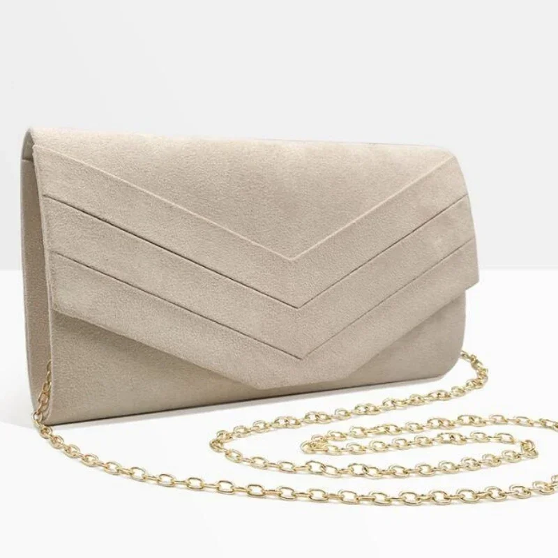 2024 Women Envelope Dinner Bag Single Shoulder Bag Crossbody Bag Velvet Handheld Bag Long Wallet Clutches for Party Wedding ﻿