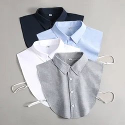 Oxford Textile Cotton Fake Collar for Men Unisex Versatile Spring Summer Fashion Business Collar Inside Office Work Fake Shirt